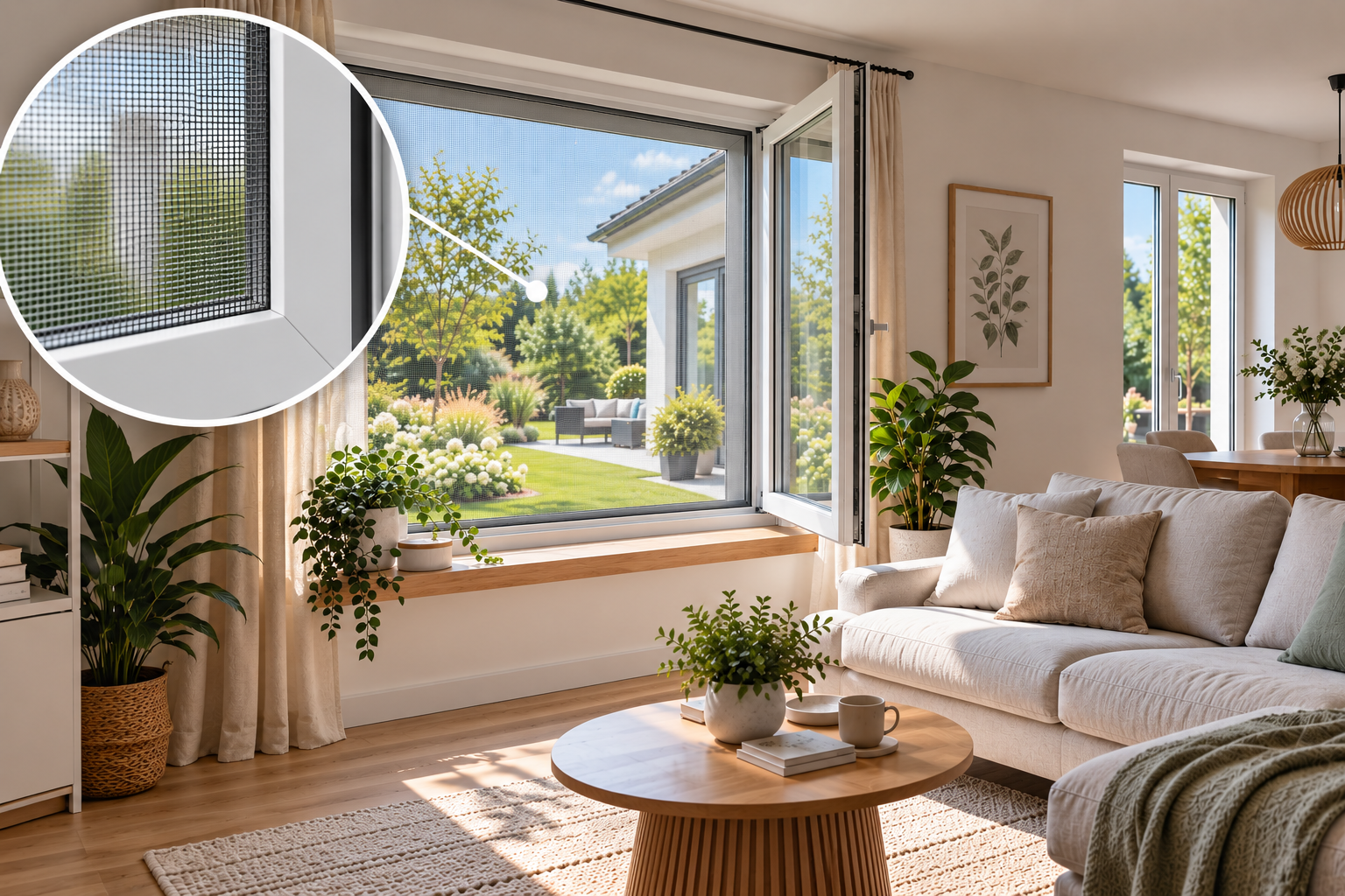 Fliegengitter für Fenster