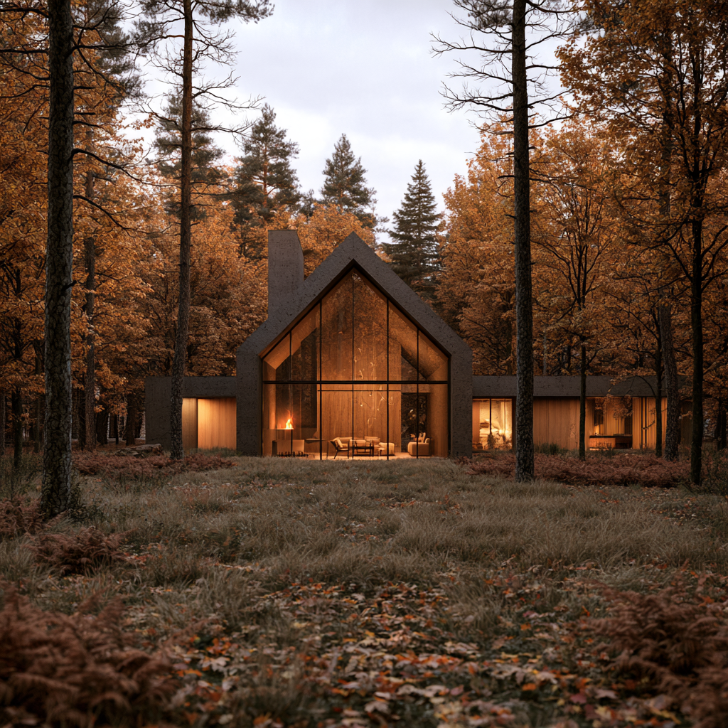 Das Haus im Herbst