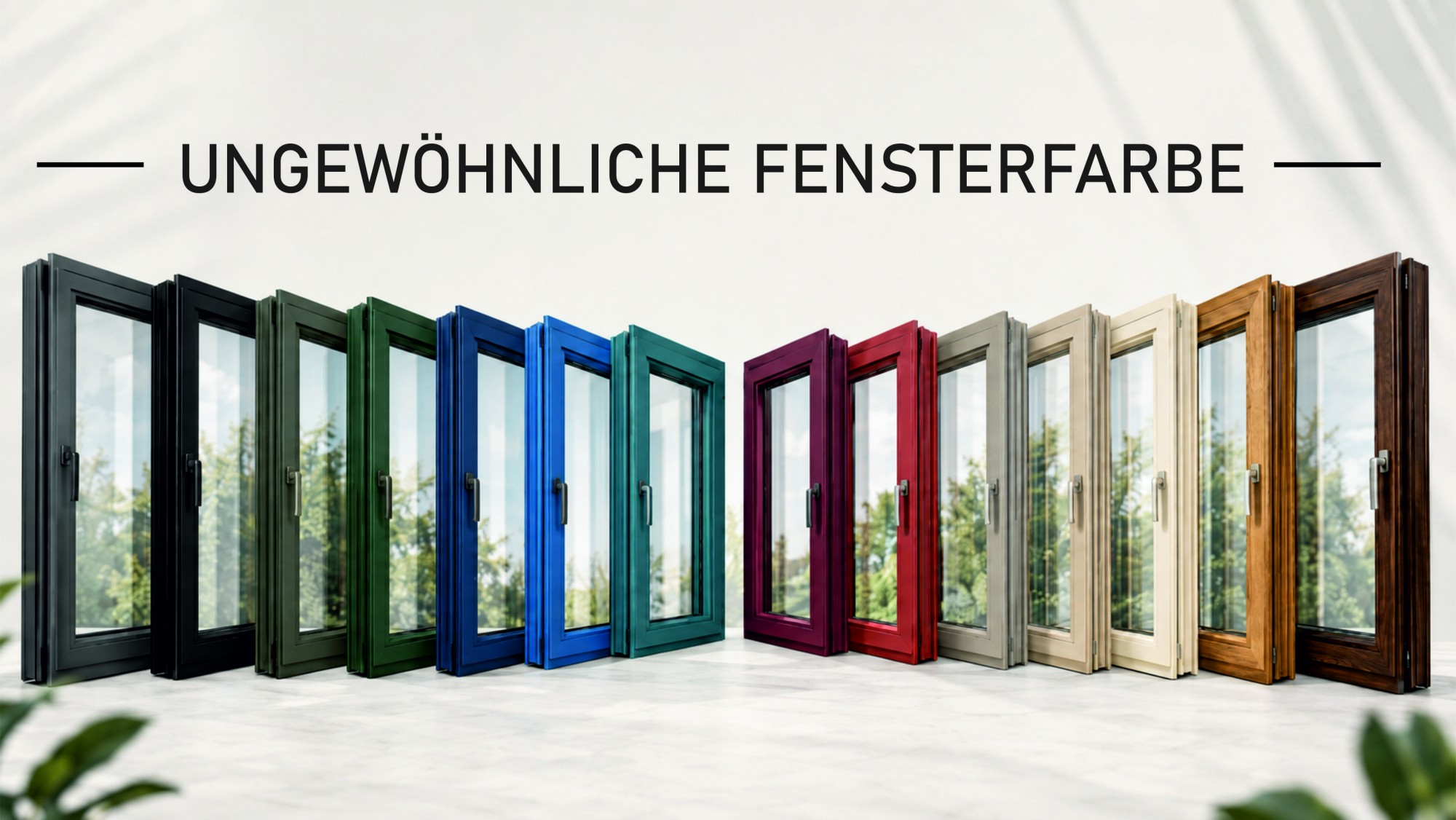Ungewöhnliche Fensterfarbe? Kundenspezifische Projekte
