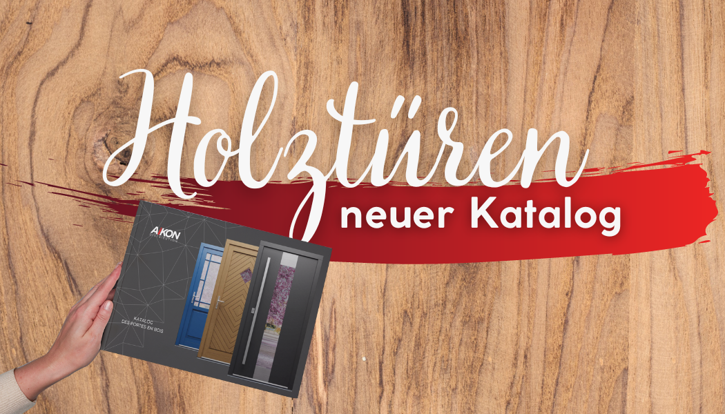 Ein Katalog mit Holztüren