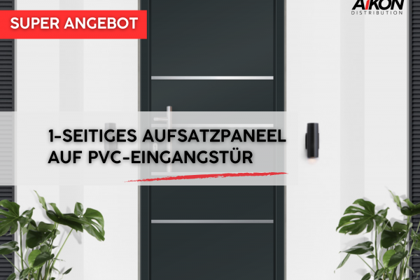 SUPER ANGEBOT - 1-seitiges Aufsatzpaneel auf PVC-Eingangstür