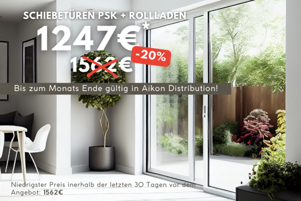 Schiebetüren PSK + Rollladen - 1247€ bis zum Monats Ende gültig!