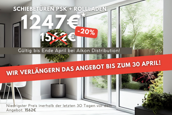 Schiebetüren PSK + Rollladen - 1247€ bis zum Monats Ende gültig!